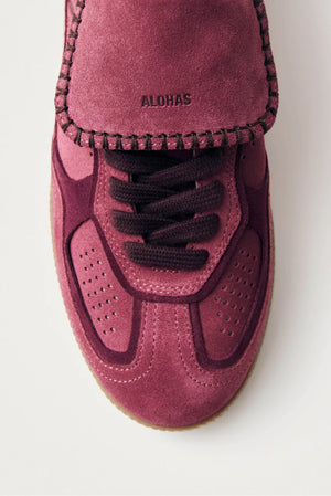 ALOHAS | The 490 Club Suede Leather Sneaker - Raspberry