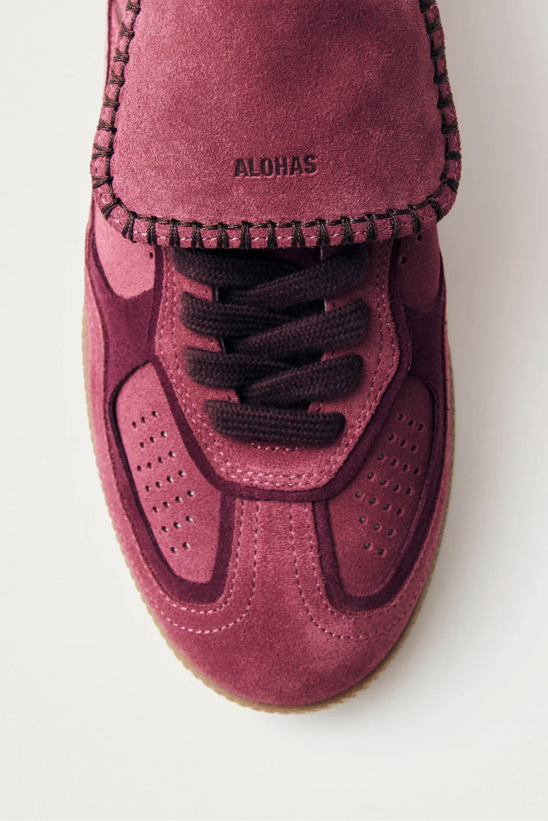 ALOHAS | The 490 Club Suede Leather Sneaker - Raspberry