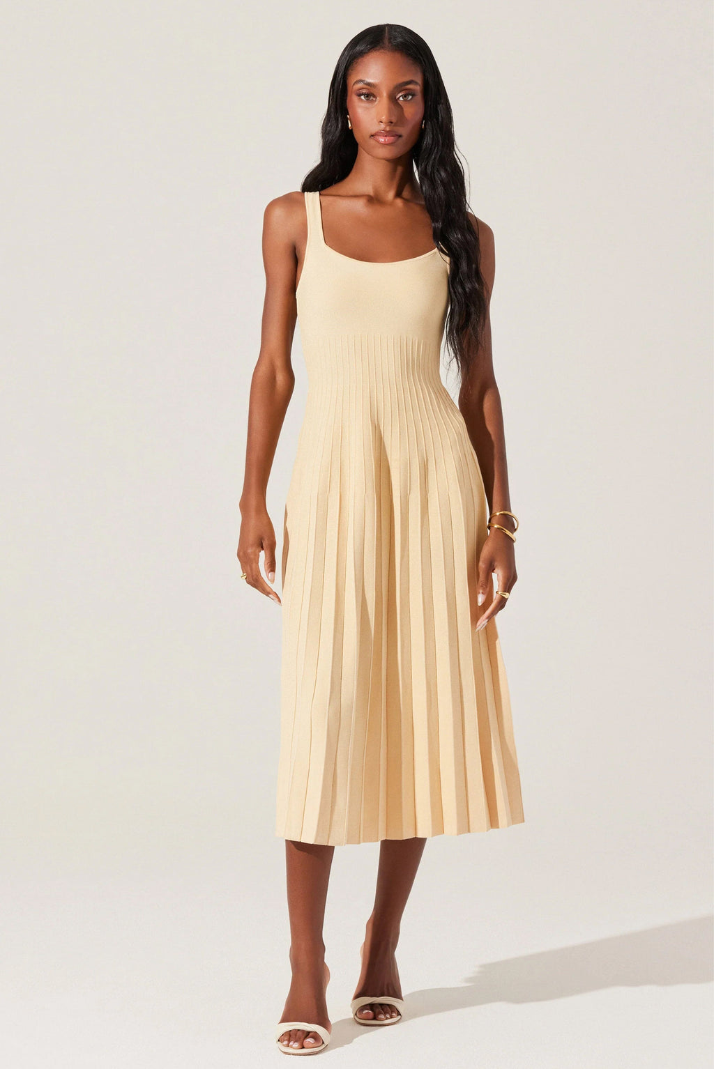 ASTR | Aylin Sweater Dress - Yellow