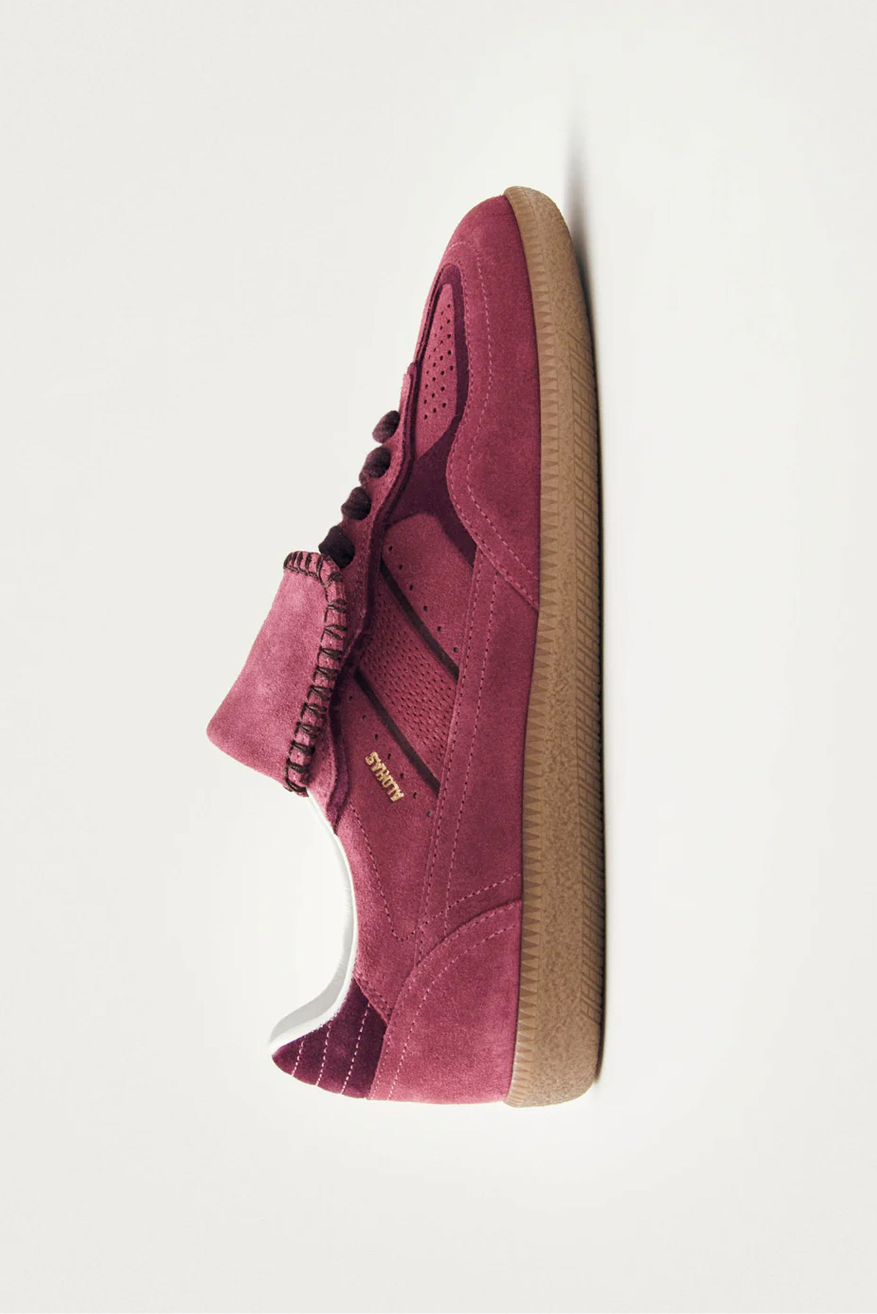 ALOHAS | The 490 Club Suede Leather Sneaker - Raspberry – Scarlet