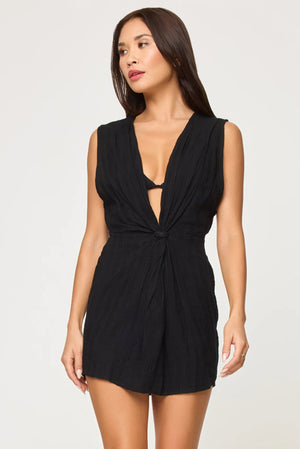 L SPACE | Costa Nova Cover Up - Black