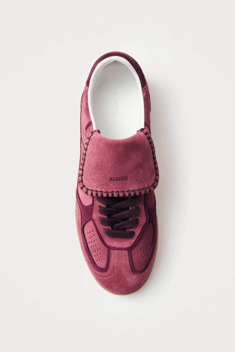ALOHAS | The 490 Club Suede Leather Sneaker - Raspberry