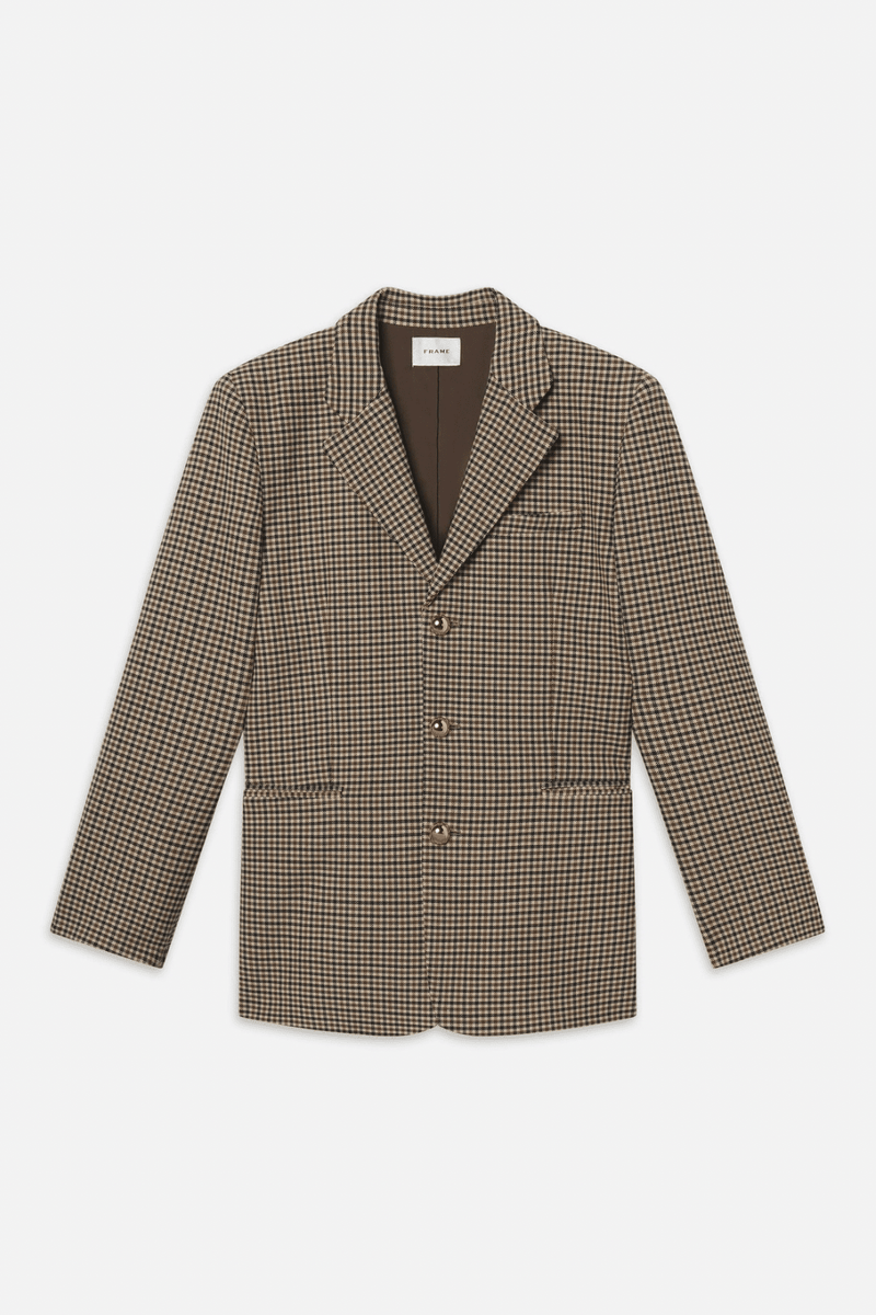 FRAME | The Houndstooth Blazer - Navy