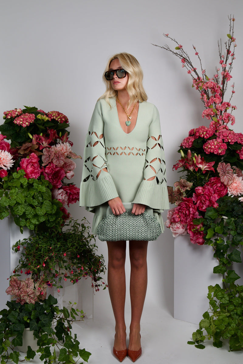 NONCHALANT | Haddie Clutch - Sage