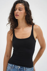 LNA | Timeless Ribbed Tank - Black