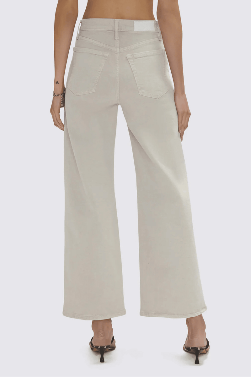 RE/DONE | High Rise Wide Leg Crop - Pebble