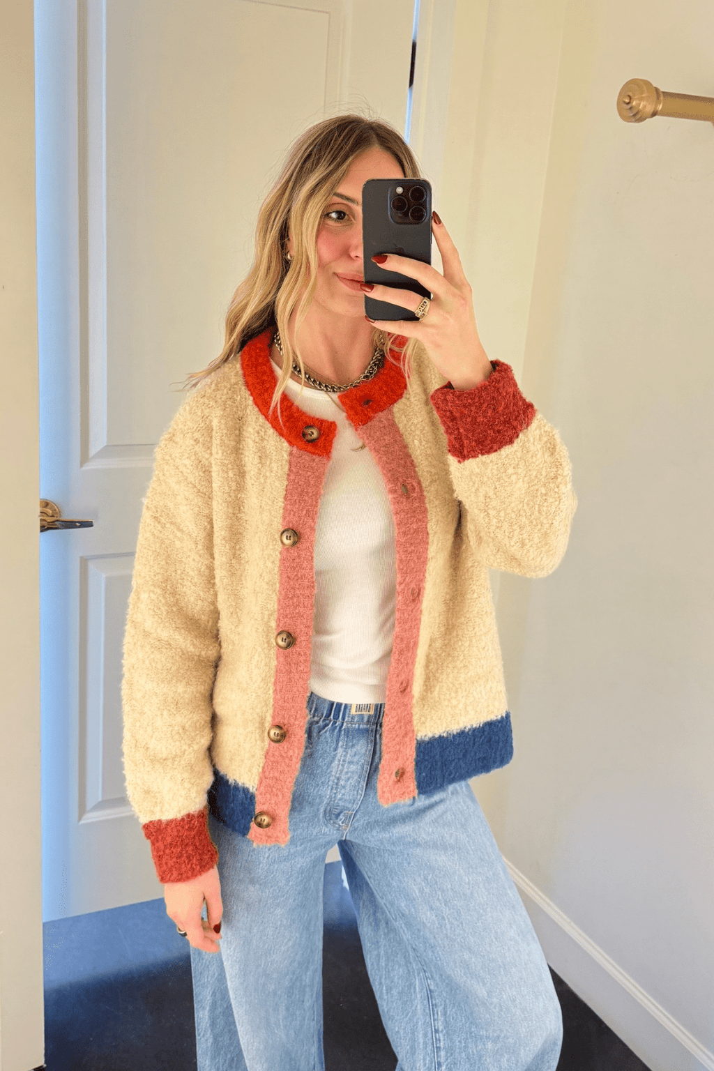 FRNCH | Cyclamen Cardigan - Creme