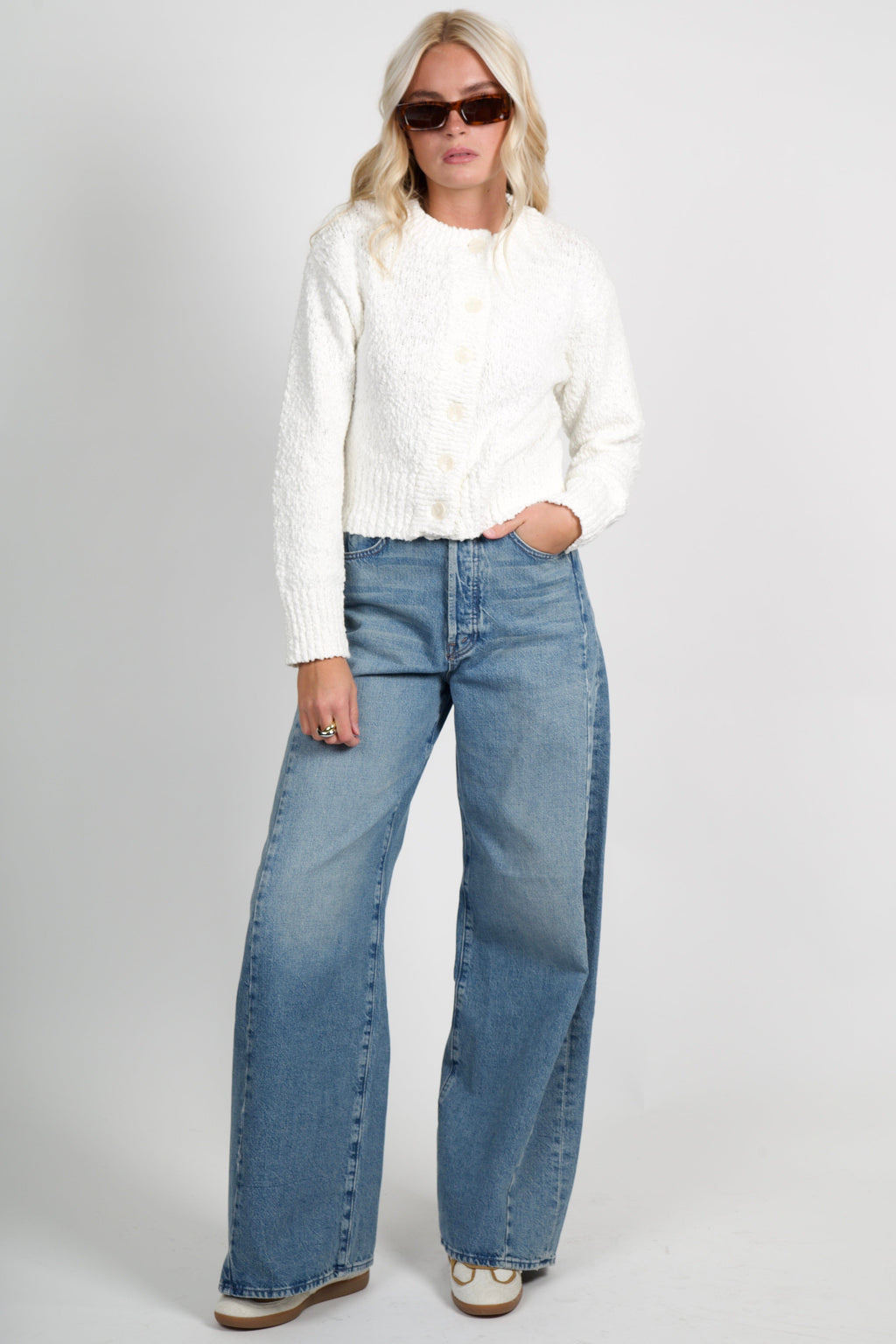 SOVERE | Allure Cardigan - White