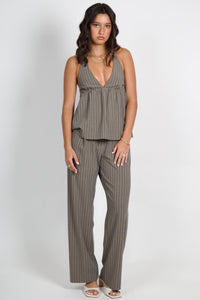 BEC + BRIDGE | Jonni Pant - Charcoal Stripe
