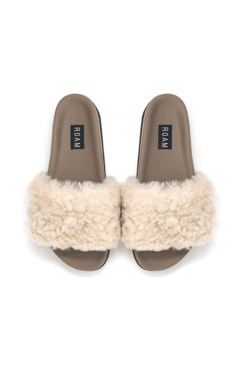 ROAM | Cloud Shearling Slider - Natural