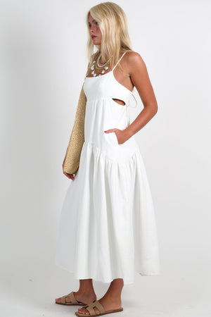 ENDLESS ROSE | Seaside Maxi Dress - White