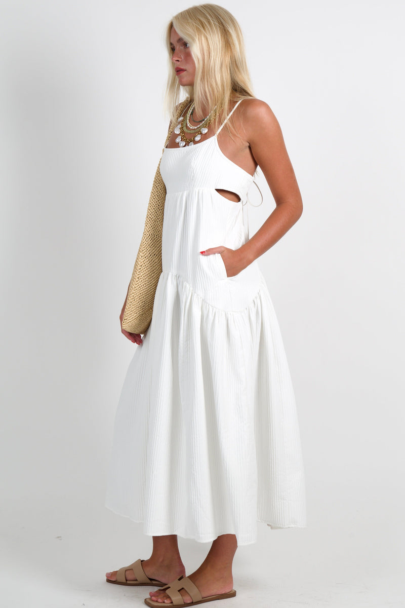 ENDLESS ROSE | Seaside Maxi Dress - White