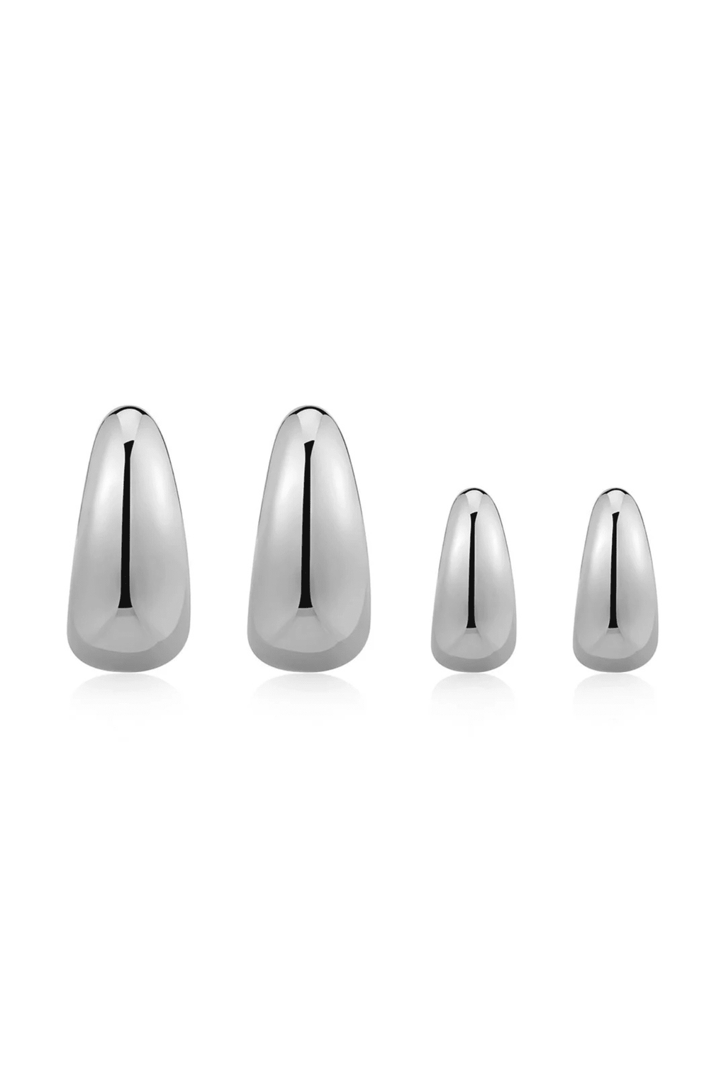 LUV AJ | The Classic Claw Hoops Set - Silver
