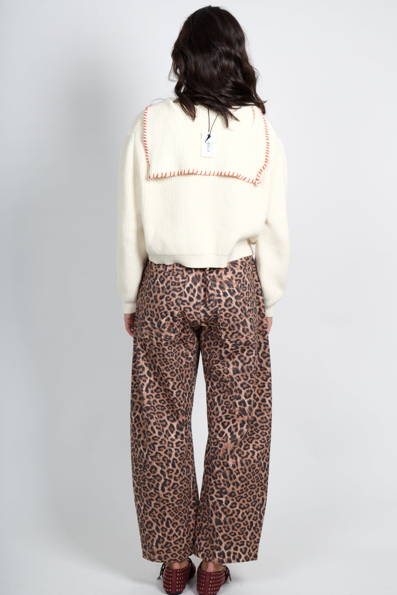 Color Stitch Cardigan - Cream