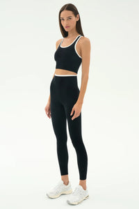 SPLITS59 | Dual High Waist Airweight 7/8 Legging - Black/White
