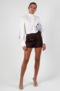 PIPPA THE LABEL | Ariya Tailoered Short - Chocolate