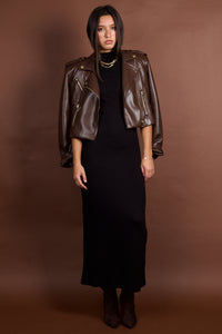GENERATION LOVE | Cosita Vegan Leather Jacket - Mahogany