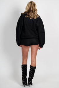 AMANDA UPRICHARD | Caresse Shorts - Black