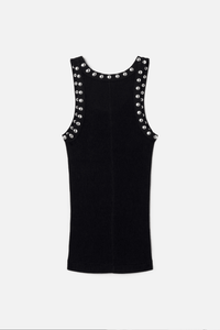 RE/DONE | Studded Ribbed Tank - Black