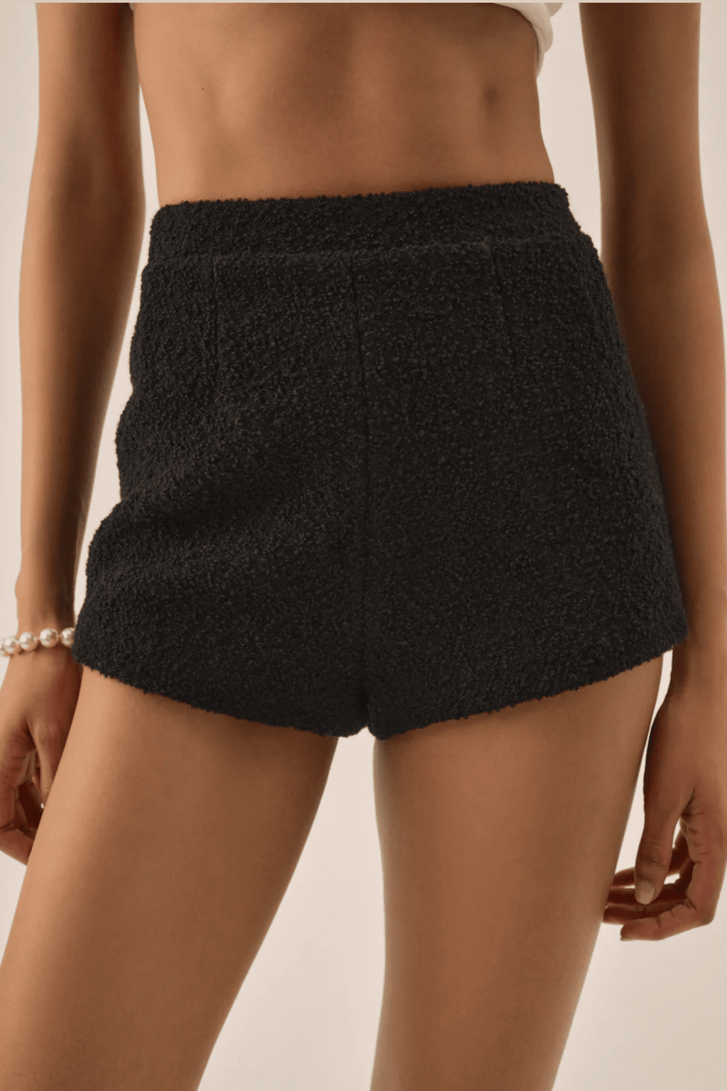 FOR LOVE & LEMONS | Bonnie Boucle Short - Black