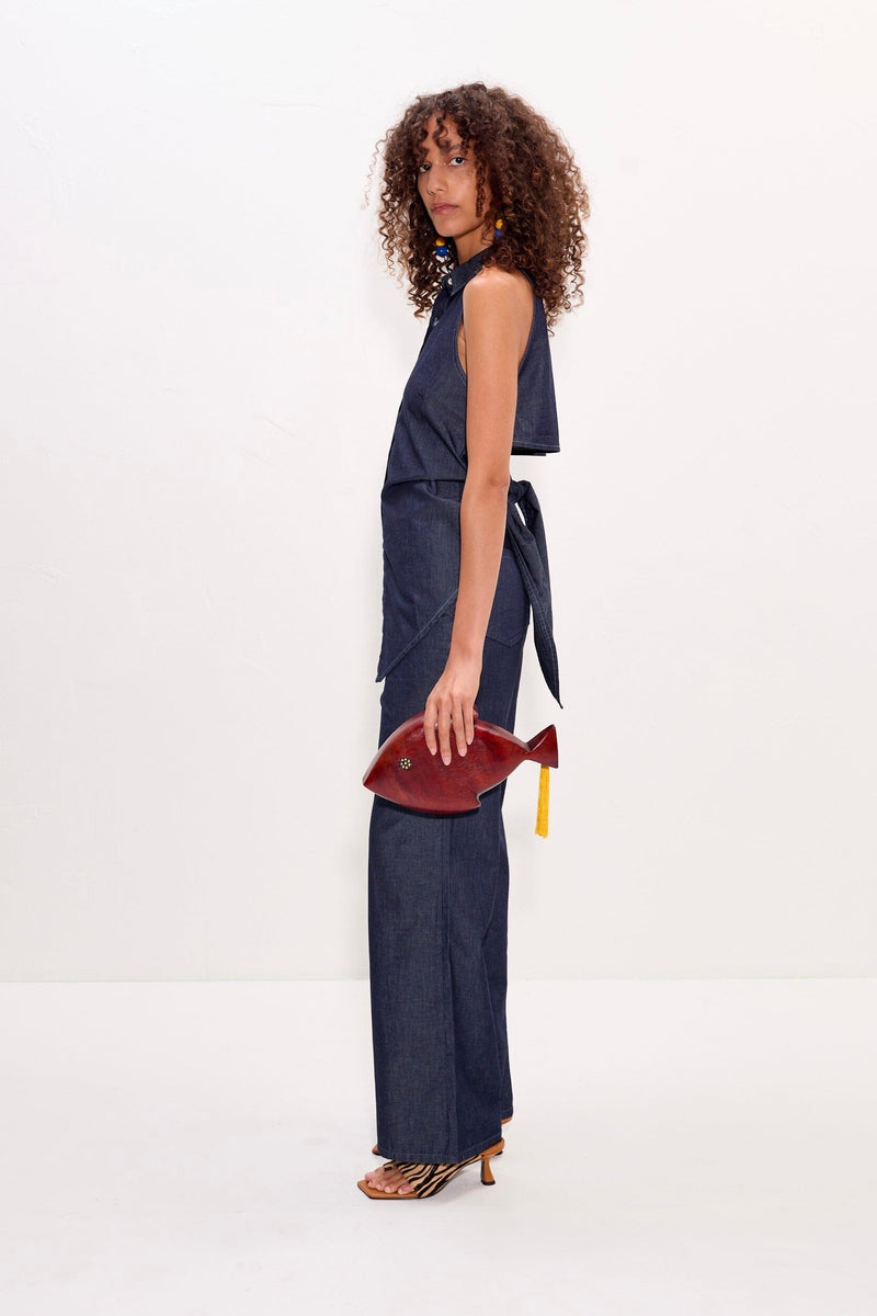SIMON MILLER | Pia Chambray Pant - Indigo – Scarlet Clothing