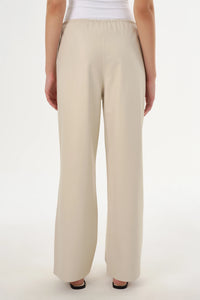 LAMARQUE | Faux Leather Relaxed Pant - Bone
