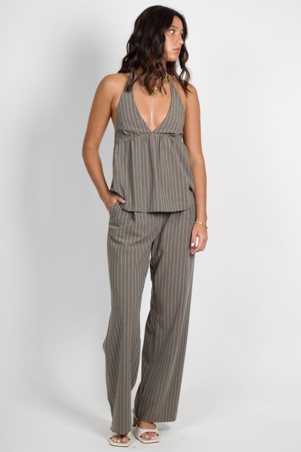 BEC + BRIDGE | Jonni Pant - Charcoal Stripe