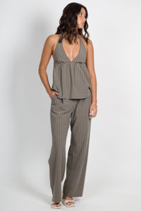 BEC + BRIDGE | Jonni Pant - Charcoal Stripe