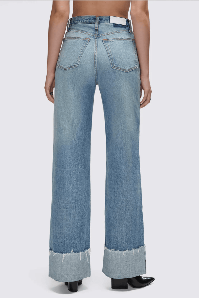 RE/DONE - High Rise Wide Leg Cuff - Vintage Biker