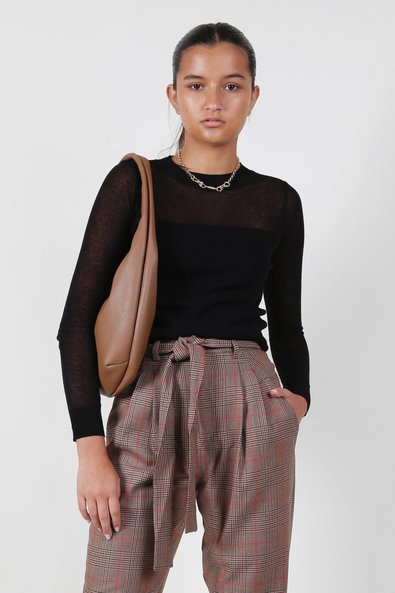The Antwerp Knit Top - Black