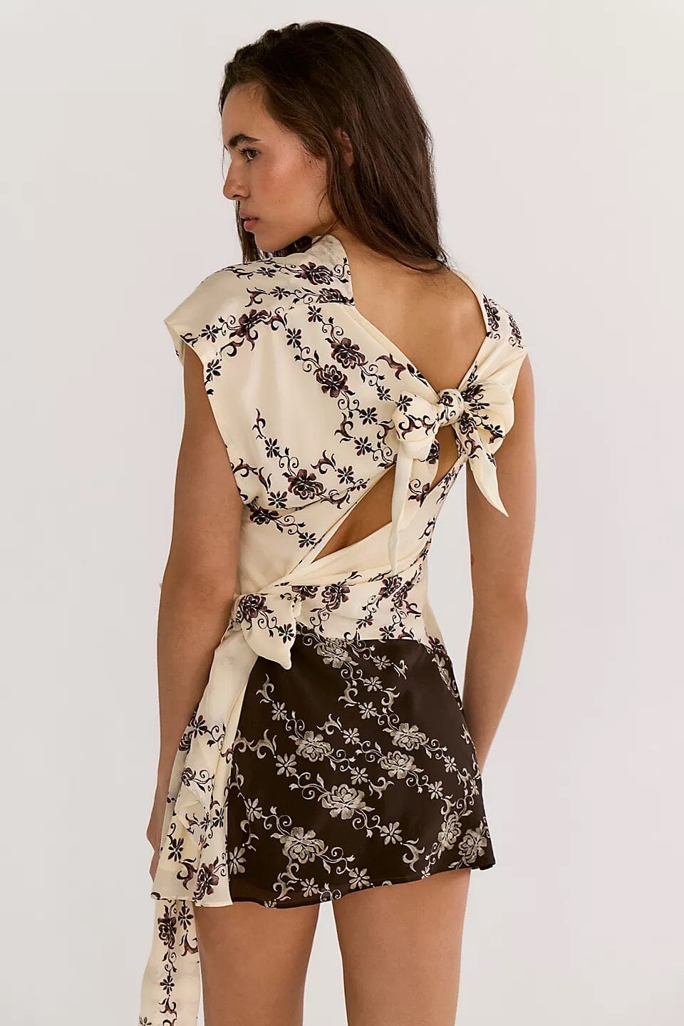bec and bridge black floral dress Coco Cabana Mini Dress