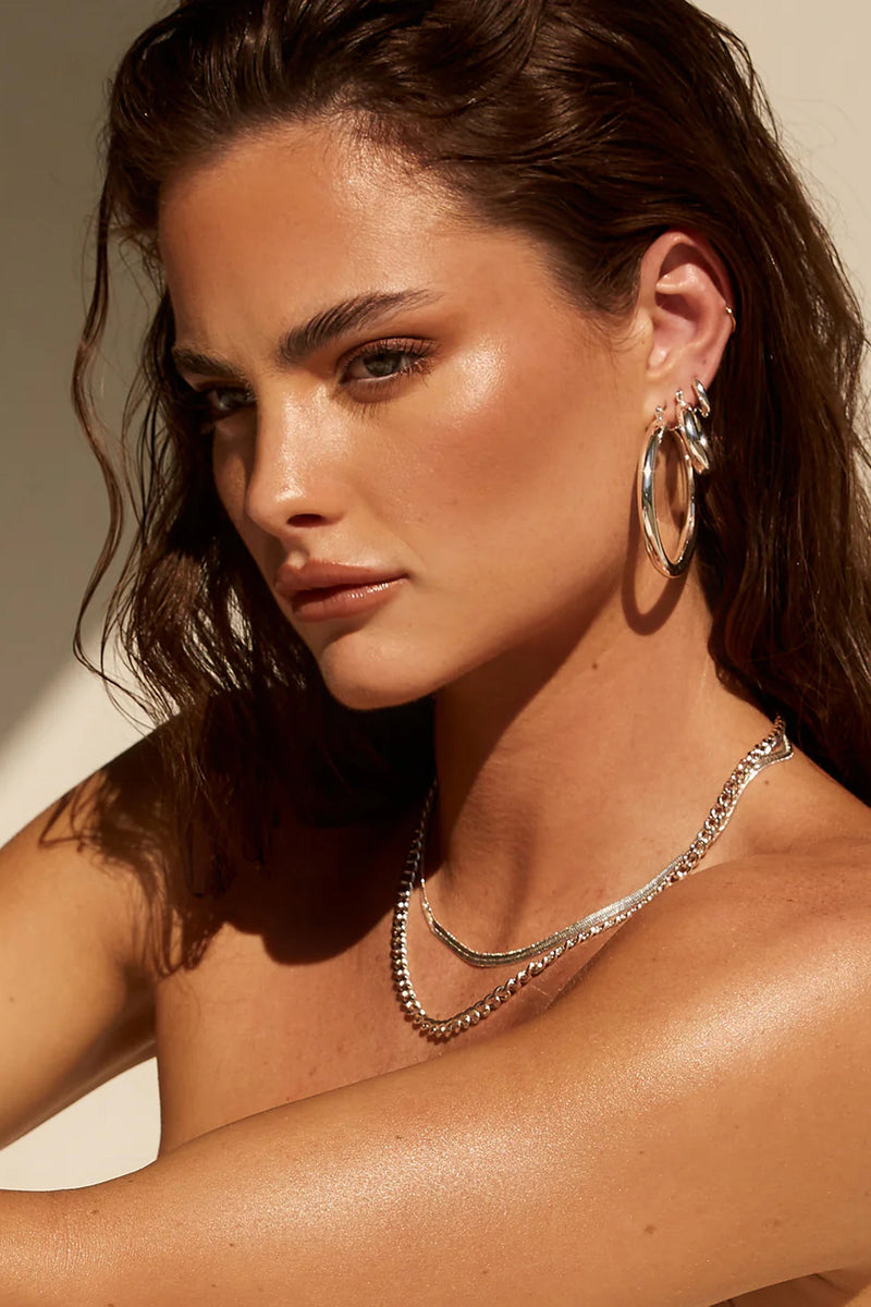LUV AJ | Classique Herringbone Chain - Silver