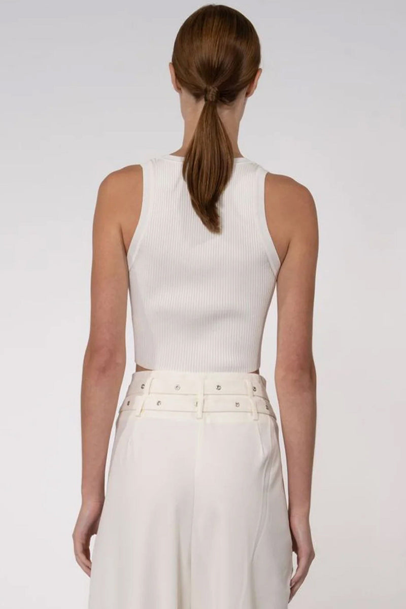 NONCHALANT | Eve Crop - White