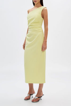 MISHA | Gaia Twill Dress - Lime Sorbet