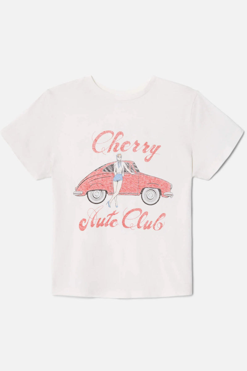 RE/DONE | Cherry Auto Classic Tee - Vintage White