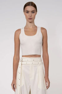 NONCHALANT | Eve Crop - White