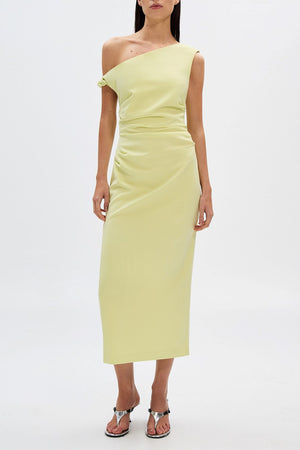 MISHA | Gaia Twill Dress - Lime Sorbet