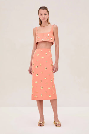 ALEXIS | Pamila Skirt - Tangerine