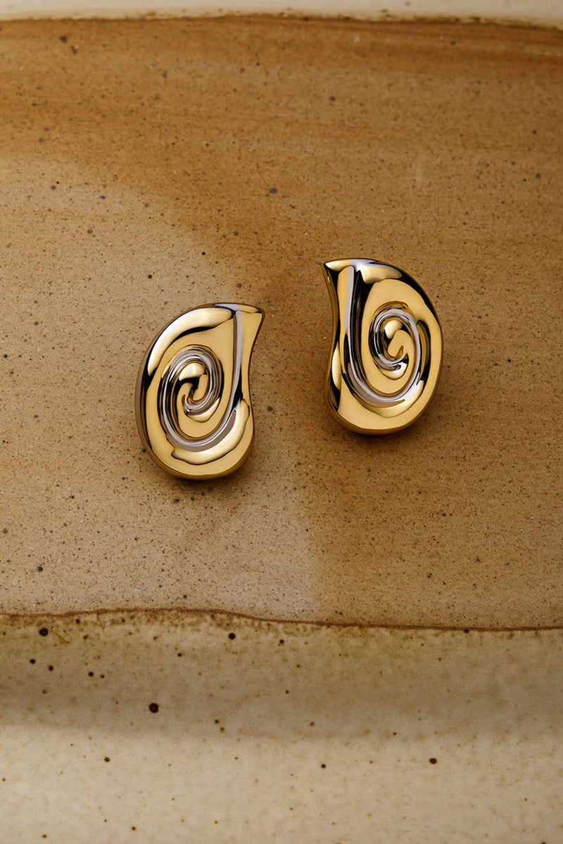 LUV AJ | The Two Tone Coquille Studs