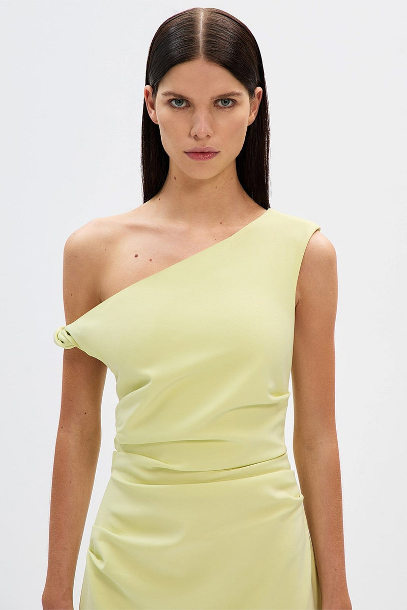 MISHA | Gaia Twill Dress - Lime Sorbet