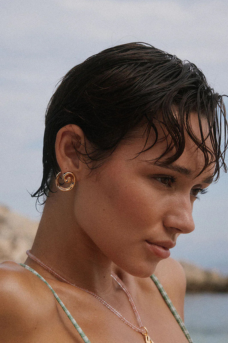 LUV AJ | The Seashell Coil Studs
