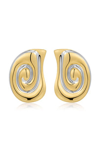LUV AJ | The Two Tone Coquille Studs