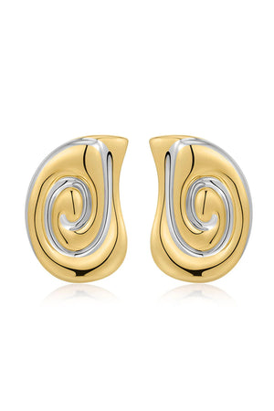 LUV AJ | The Two Tone Coquille Studs