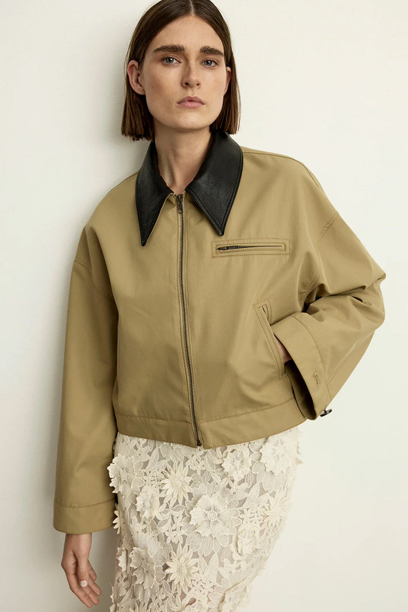 SMYTHE | Leather Block Jacket - Black Neutral