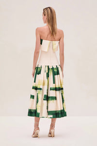 ALEXIS | Robia Dress - Green Brushstroke