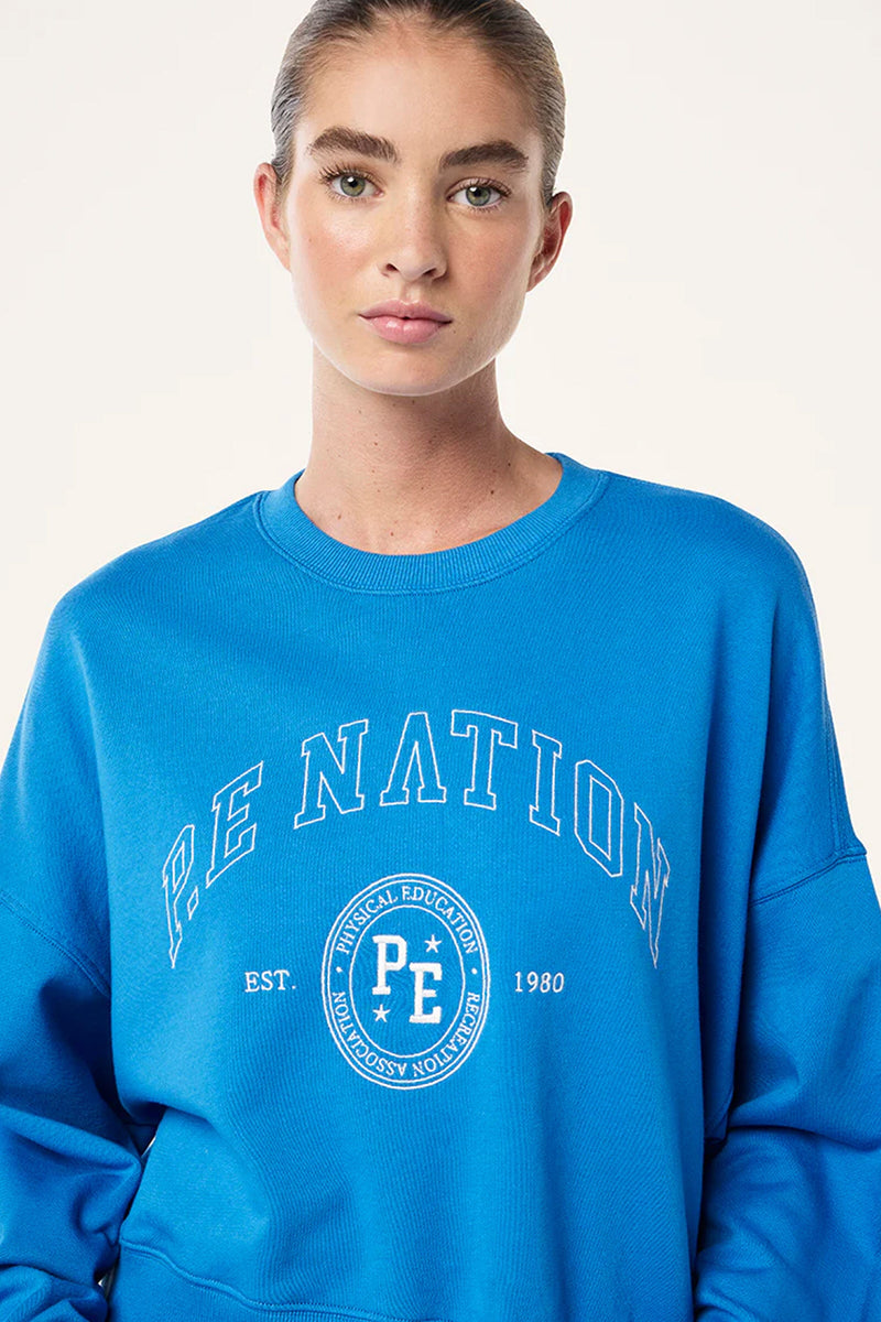 P.E NATION | Adobe Sweatshirt - French Blue