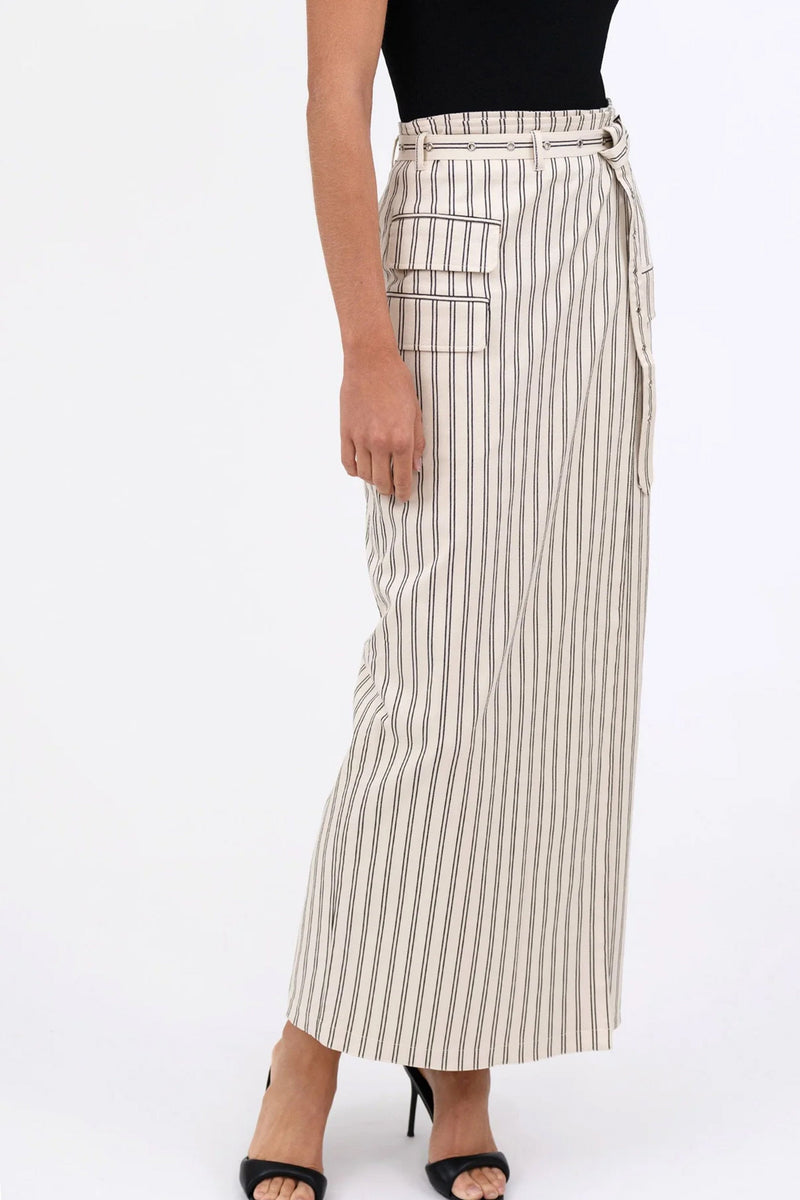 NONCHALANT | Ula Skirt - White/Black