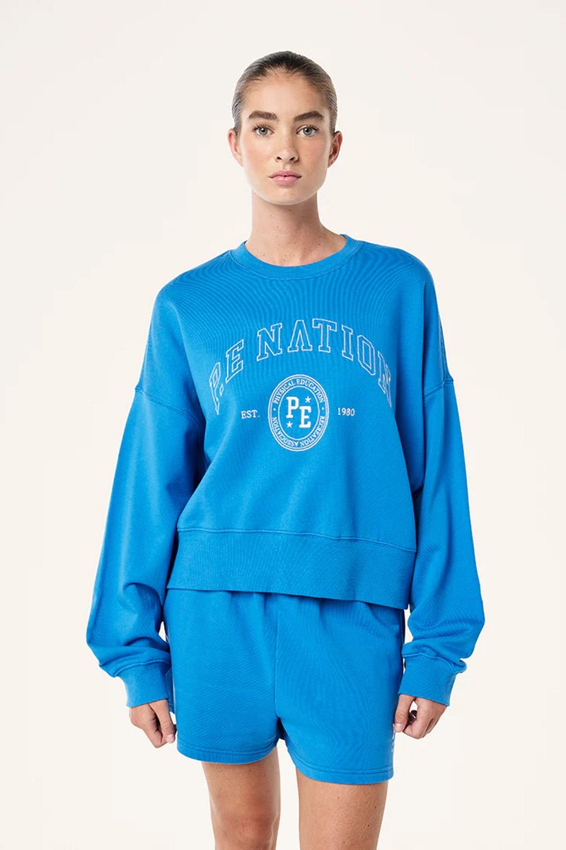 P.E NATION | Adobe Sweatshirt - French Blue