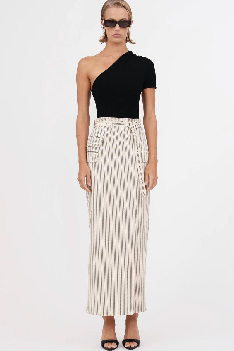 NONCHALANT | Ula Skirt - White/Black