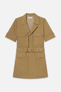 FRAME | The Utility Dress - Khaki Tan